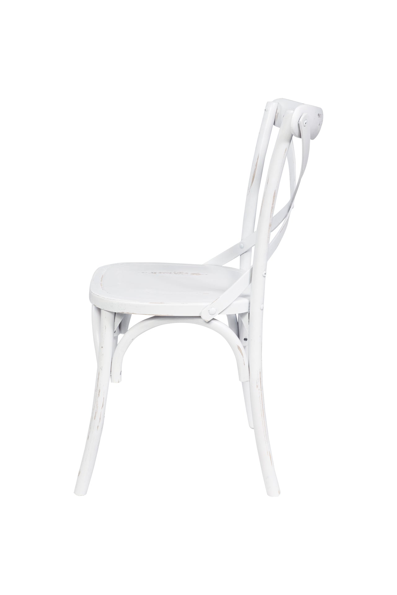 Sedia legno bianca intrecciato legno