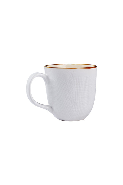 Mediterraneo - Tazza Orzo in Gres Bianco