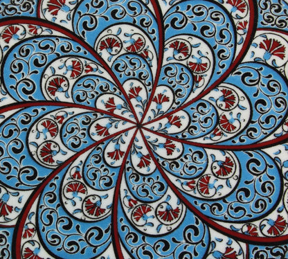 Sottopentola rotondo decoro a mano in ceramica