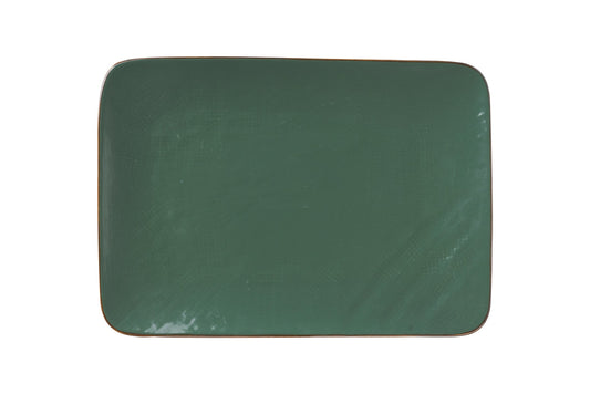 Mediterraneo - piatto rettangolare verde