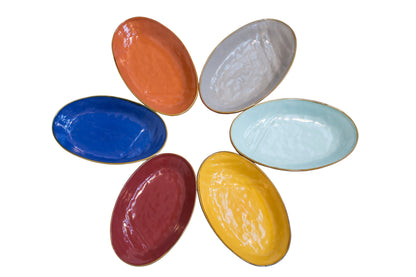 Mediterraneo - vassoio ovale piccolo - 6 colori