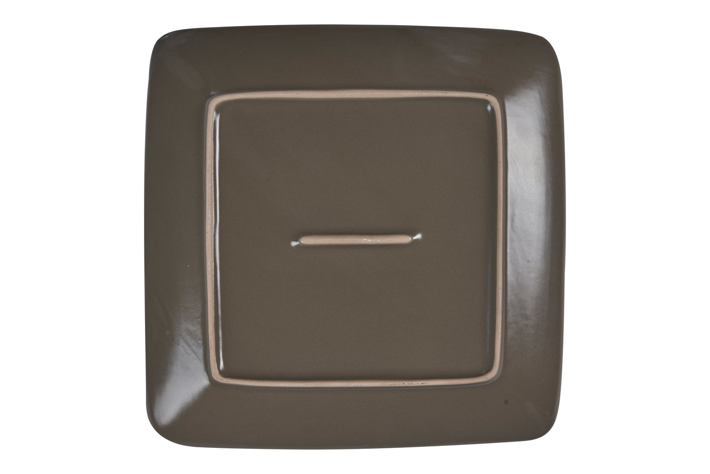 Shibuya - Piatto Dessert Quadrato Marrone