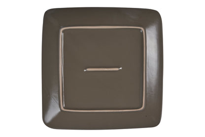 Shibuya - Piatto Dessert Quadrato Marrone