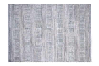 Disegual - tappeto melange' lana e cotone toni beige/blu