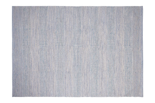 Disegual - tappeto melange' lana e cotone toni beige/blu