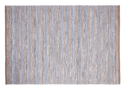 Disegual - tappeto melange' lana e cotone toni marrone/blu