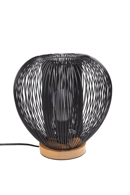 Mors - Lampada da tavolo con fili in ferro nero