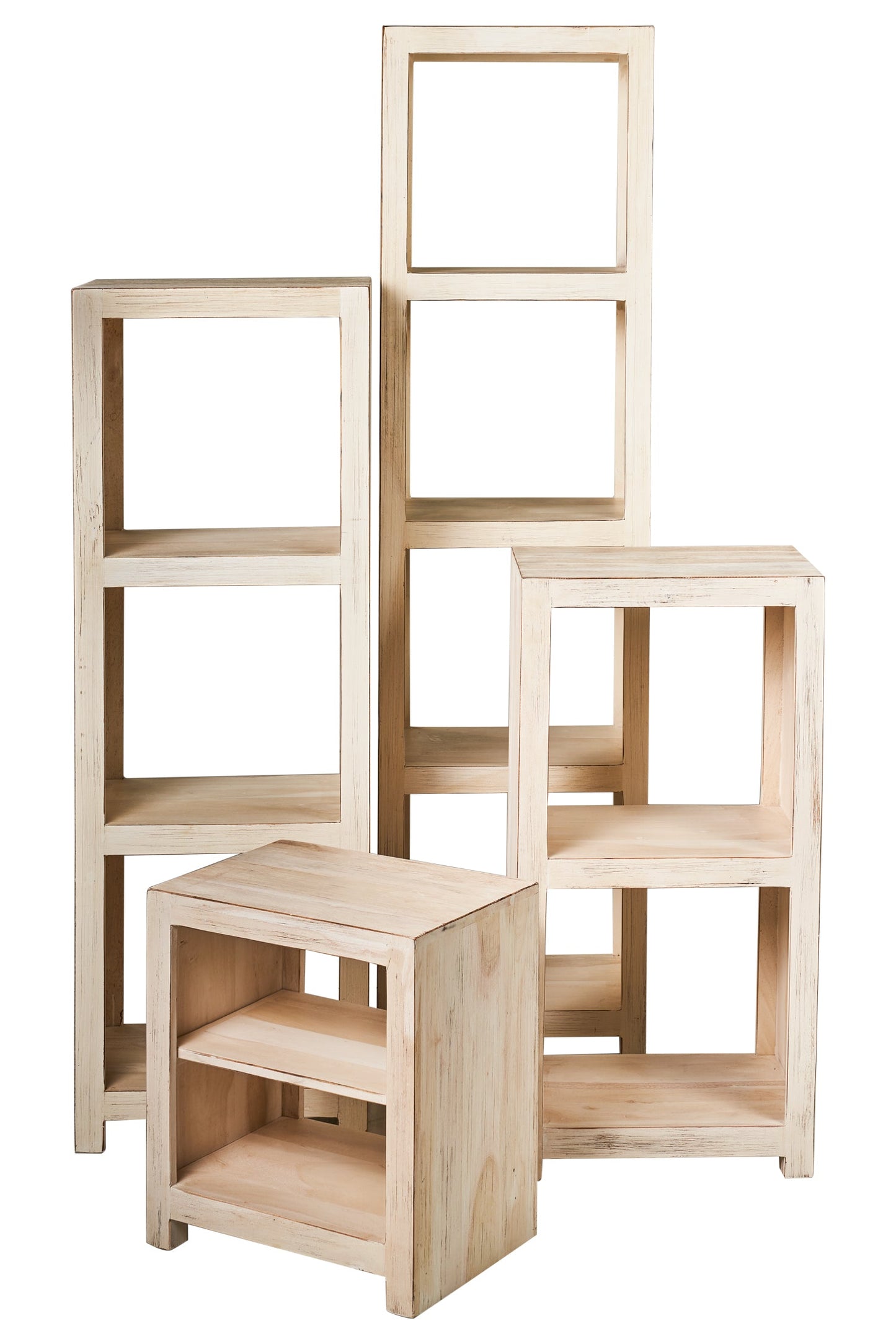 Etagere 2 ripiani white wash