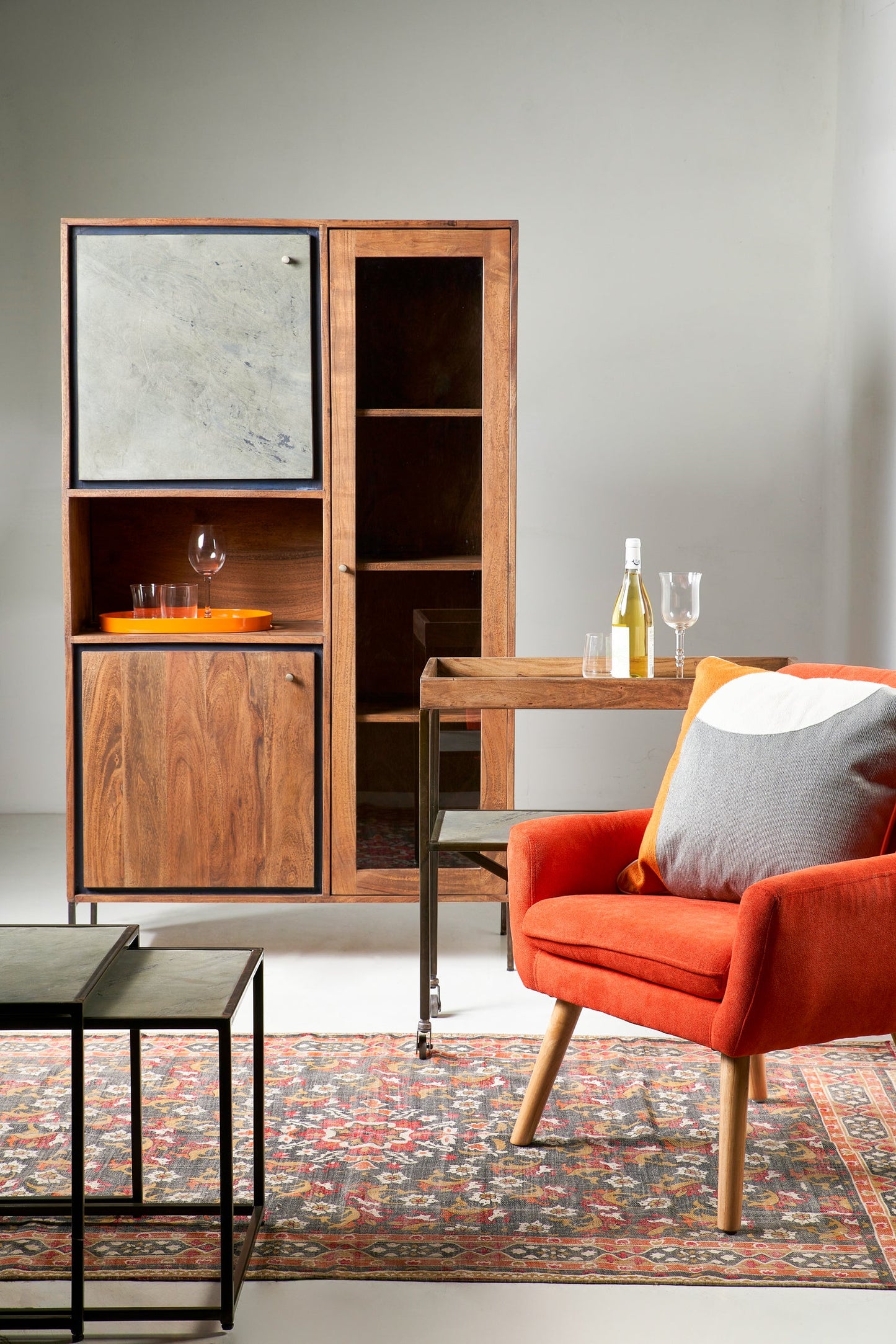 Ardesia - credenza 3 sportelli 3 ripiani