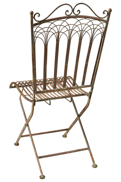 Linea Ferro - Sedia da Esterno in Ferro Verde