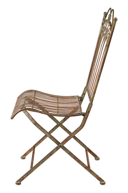 Linea Ferro - Sedia da Esterno in Ferro Verde