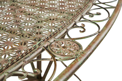 Iron Line - Tavolo Rettangolare da Esterno in Ferro Verde