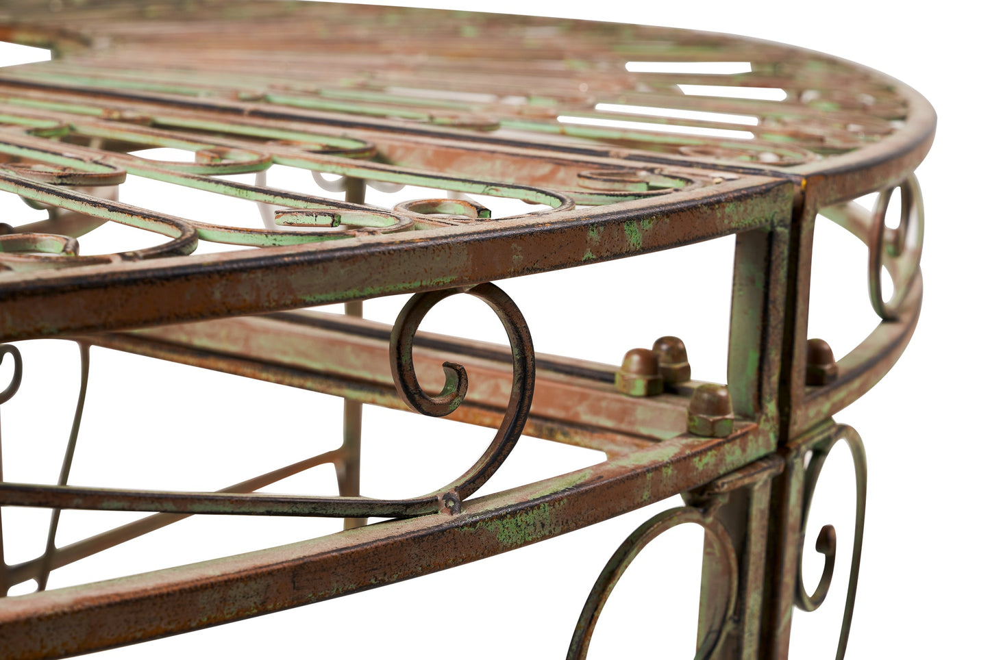 Iron Line - Panchina Modulare da Esterno in Ferro Verde