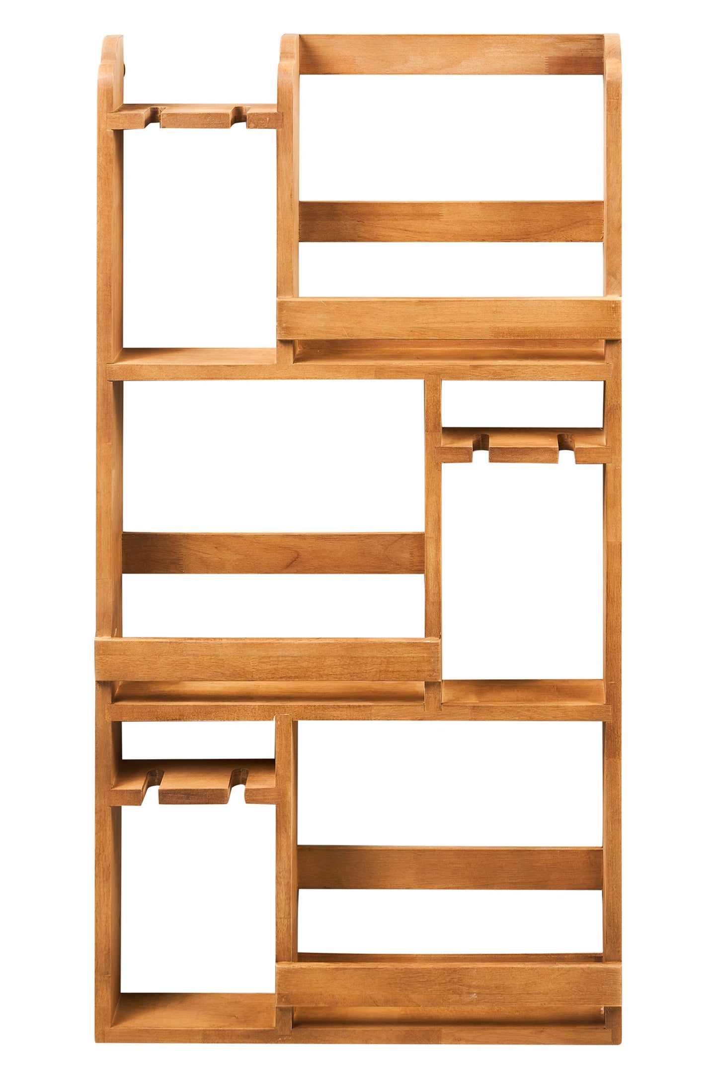 Vino - Scaffalino in Legno Portabottiglie e Bicchieri