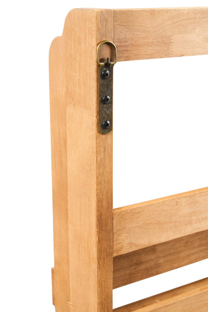 Vino - Scaffalino in Legno Portabottiglie e Bicchieri