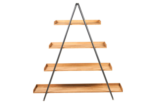 Etagere - Scaffale 4 Piani Con Struttura Compass In Ferro