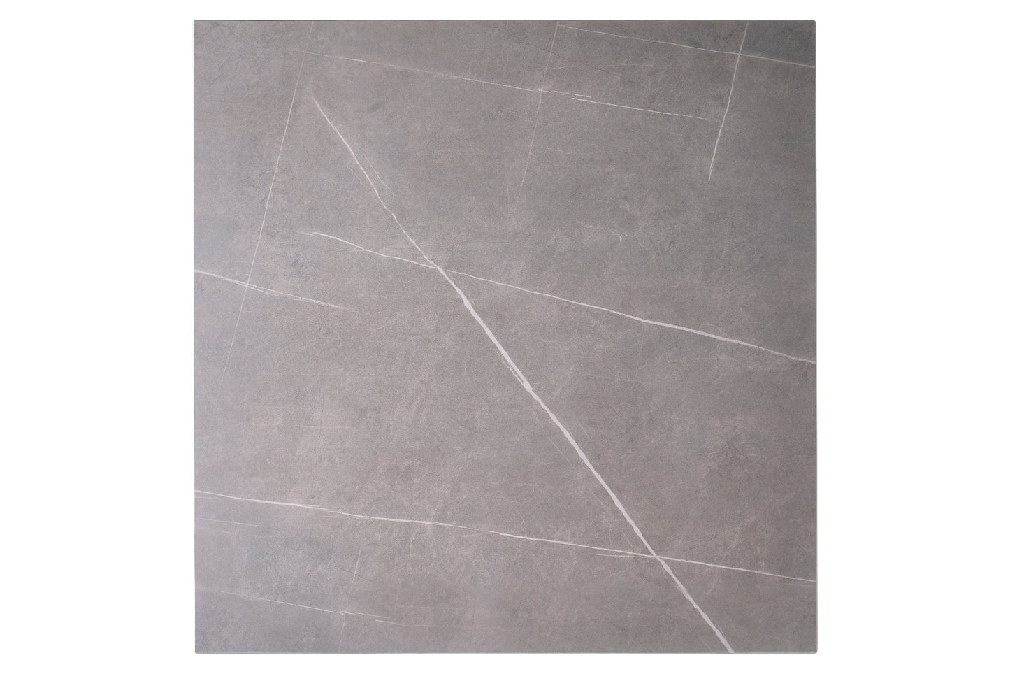 In Out - Tavolo in Pietra Sinterizzata e Alluminio Grigio 80cm