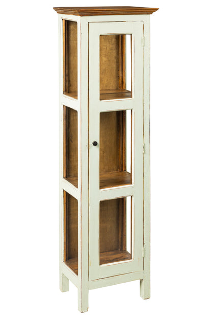 Recycle - Vetrinetta in Legno con Sportello Beige