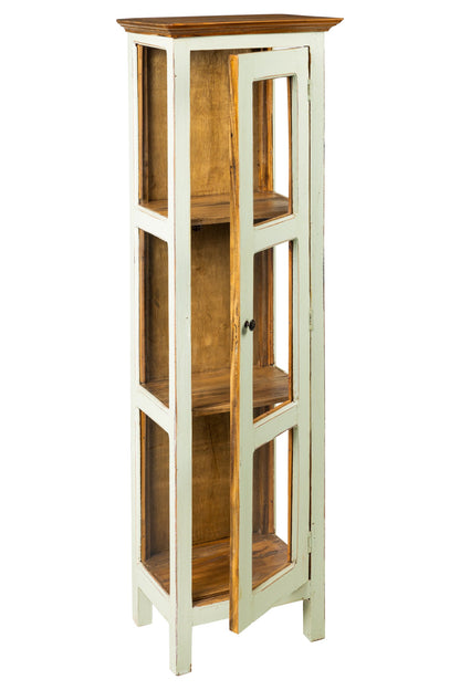 Recycle - Vetrinetta in Legno con Sportello Beige