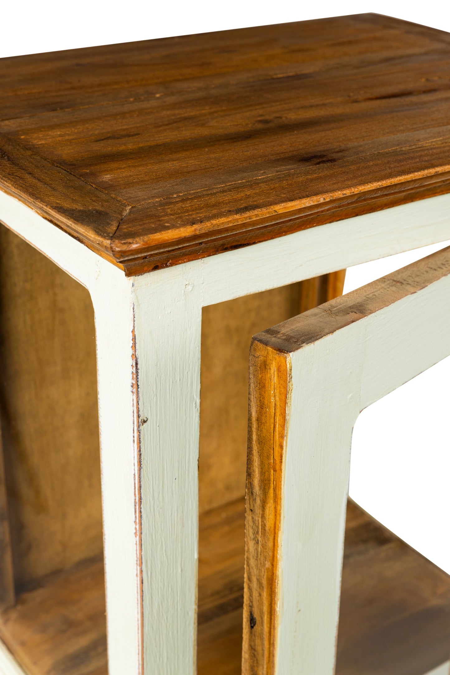 Recycle - Vetrinetta in Legno con Sportello Beige