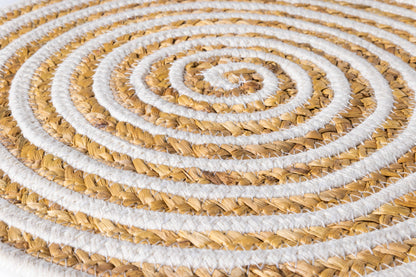 Placemate - Cerchio Naturale E Bianco Set 1/4