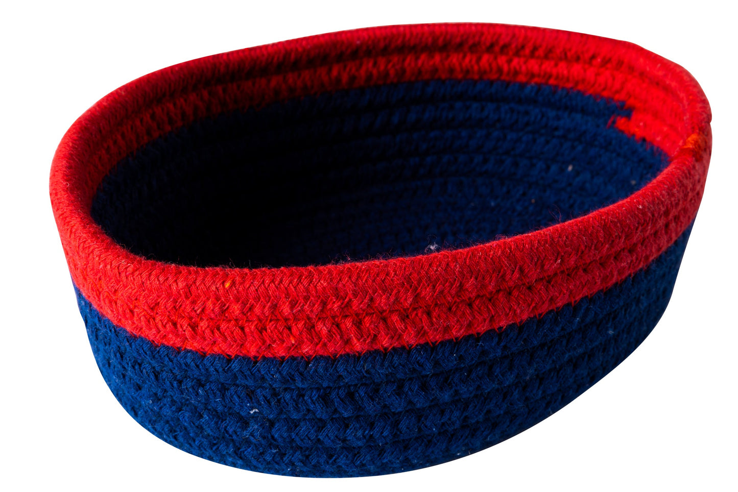 Sapore Di Mare - Cestino Pane Ovale Blu Bordo Rosso