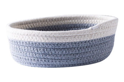 Sapore Di Mare - Cestino Pane Ovale Grigio Bordo Bianco