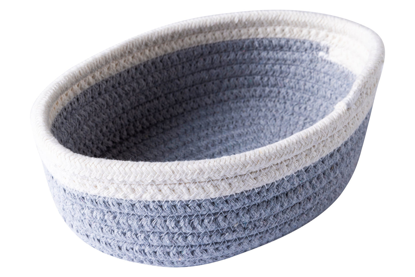 Sapore Di Mare - Cestino Pane Ovale Grigio Bordo Bianco