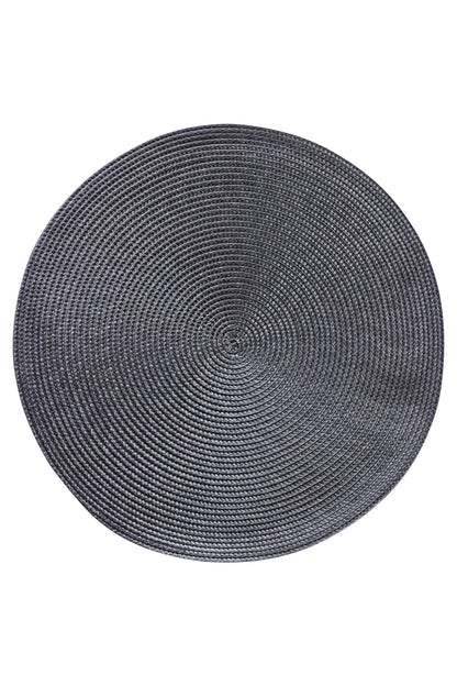 Placemate - Treccina Tondo Set 1/4 Grigio