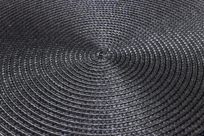 Placemate - Treccina Tondo Set 1/4 Grigio