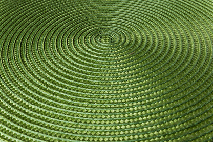 Placemate - Treccina Tondo Set 1/4 Verde