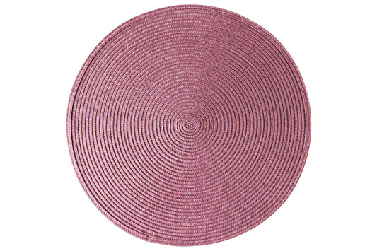 Placemate - Treccina Tondo Set 1/4 Rosa