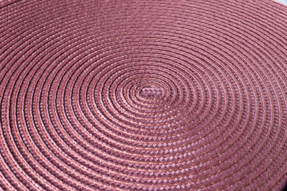 Placemate - Treccina Tondo Set 1/4 Rosa