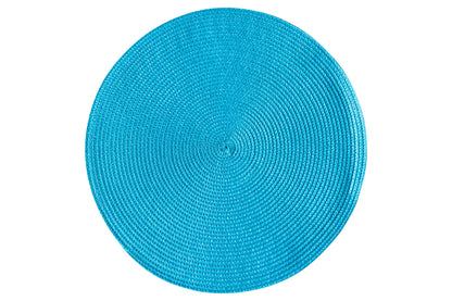 Placemate - Treccina Tondo Set 1/4 Turchese