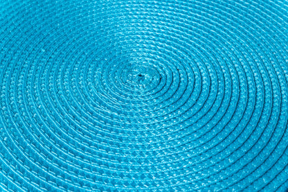 Placemate - Treccina Tondo Set 1/4 Turchese