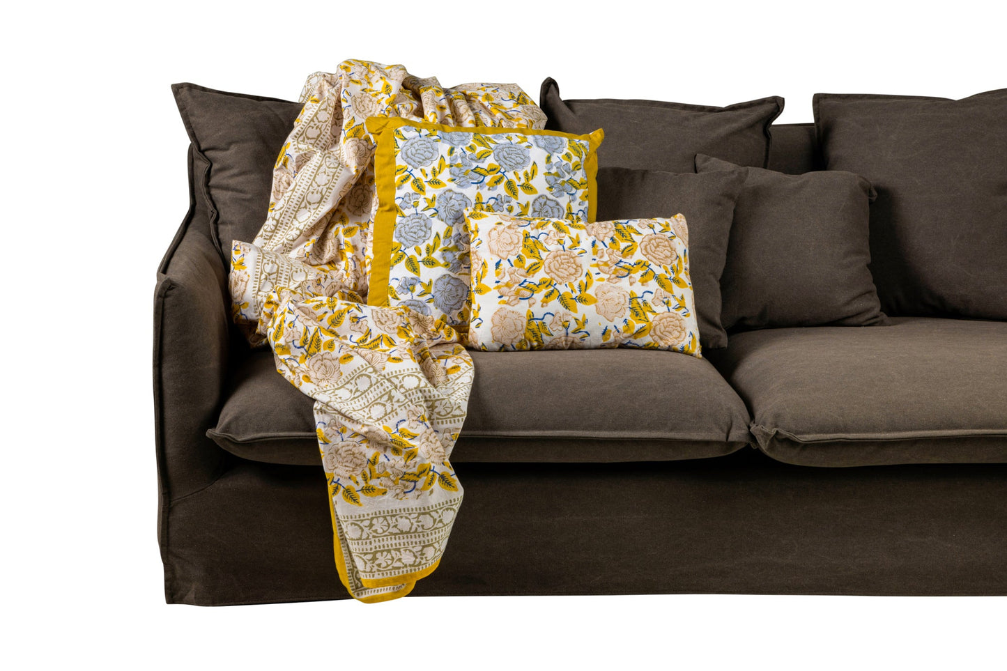 Matera - Cuscino Beige E Ocra 30X45