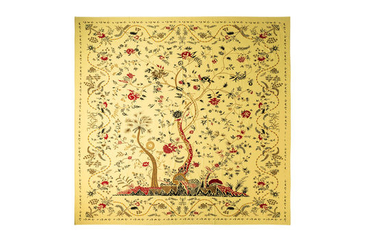 Mezzero in Cotone Albero Della Vita Giallo