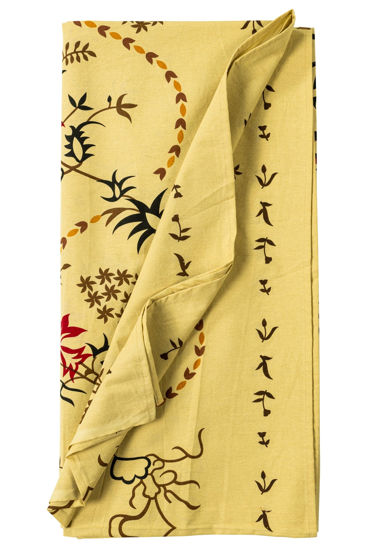 Mezzero in Cotone Albero Della Vita Giallo