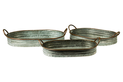 Uso quotidiano - Catini Ovali Bassi Set 1/3 Con Manici