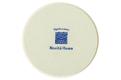 Sottopentola Tondo Decorato A Mano Margherite Blu