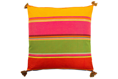 Cuscino - Righe Con Nappe