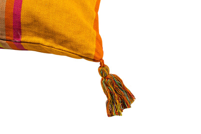 Cuscino - Righe Con Nappe