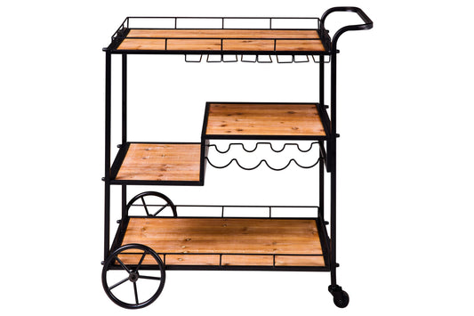 Innovazione - Carrello Tre Ripiani Con P.Ta Bottiglie