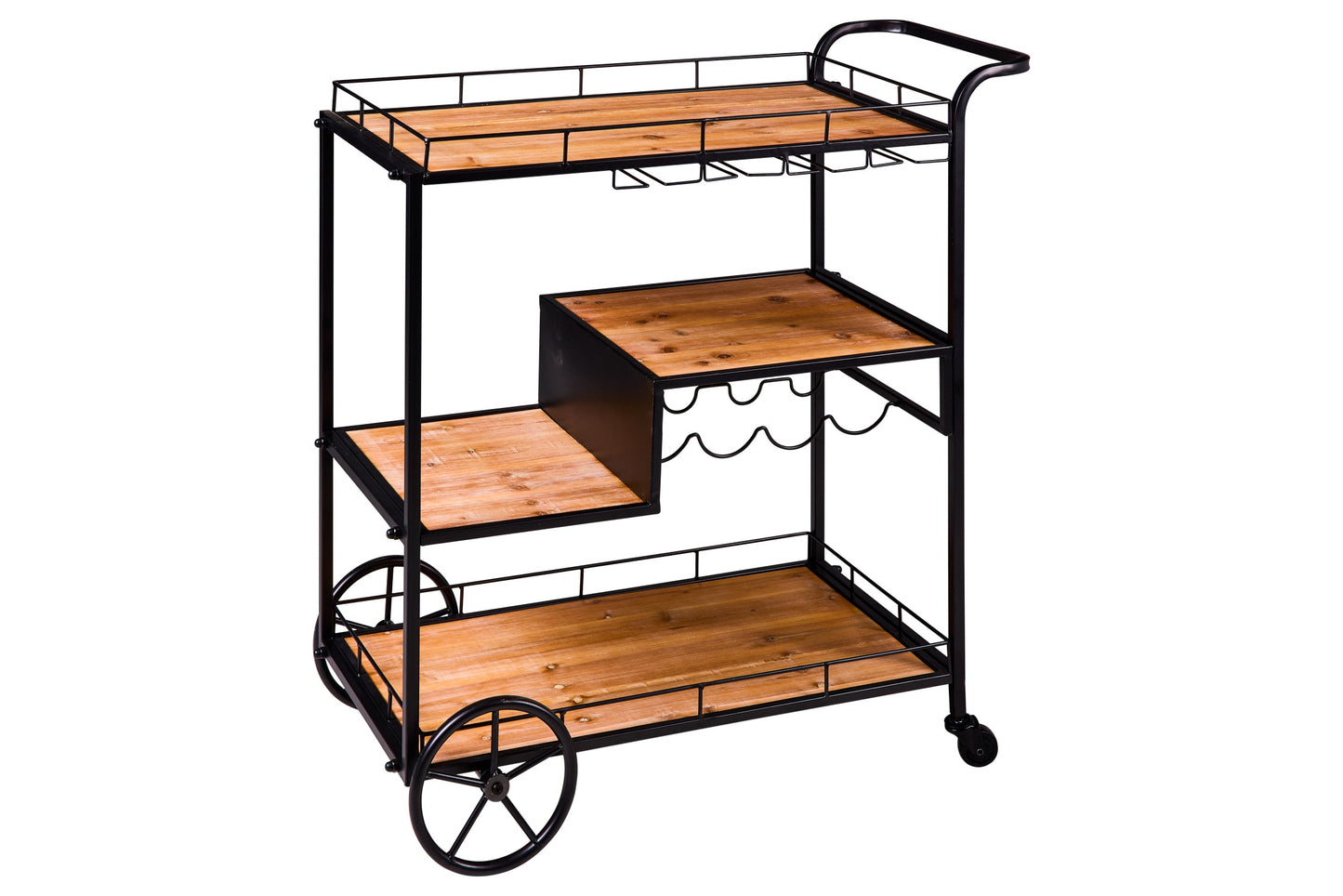 Innovazione - Carrello Tre Ripiani Con P.Ta Bottiglie