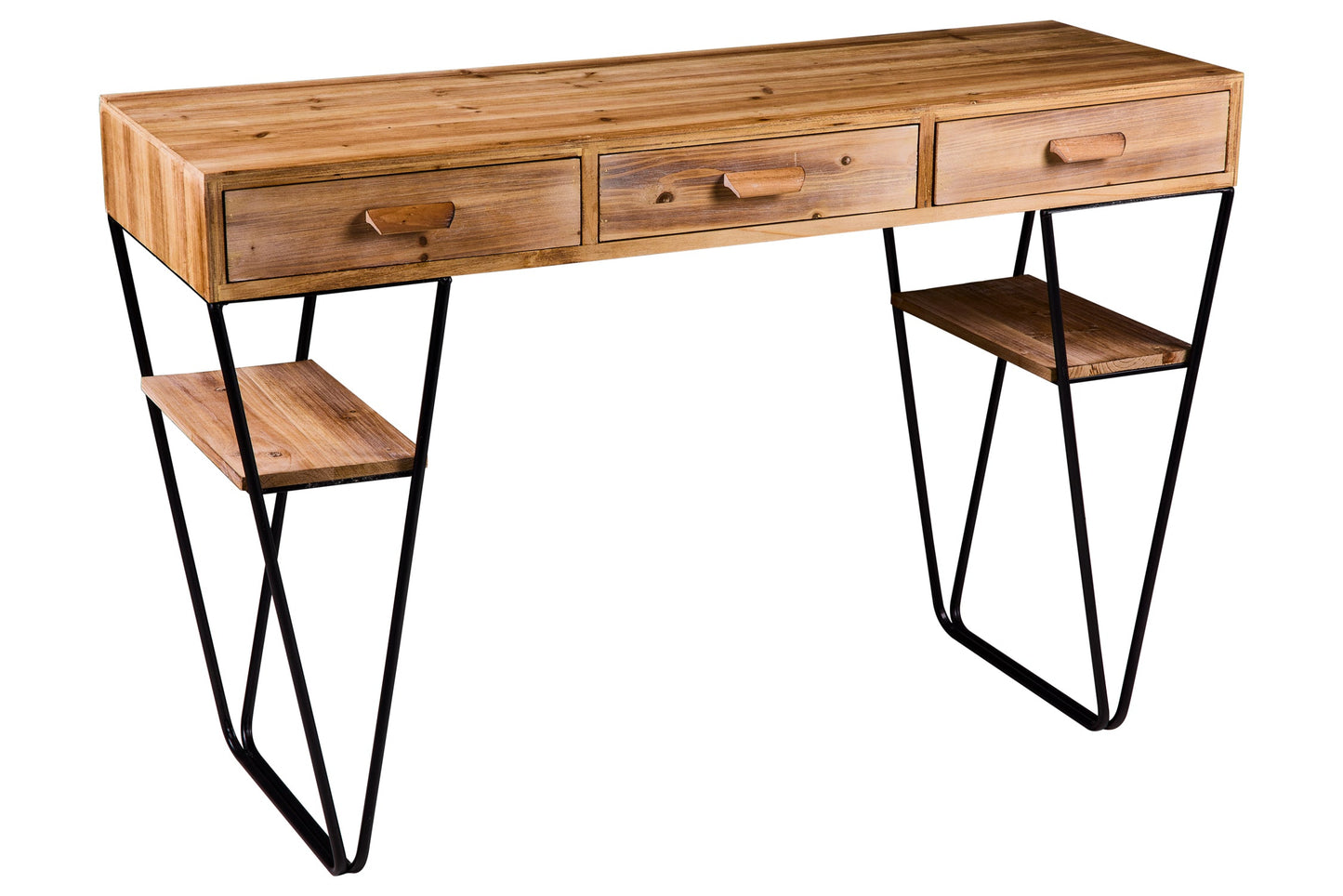 Innovazione - Scrivania 3 Cassetti Gambe in Ferro Smontabile