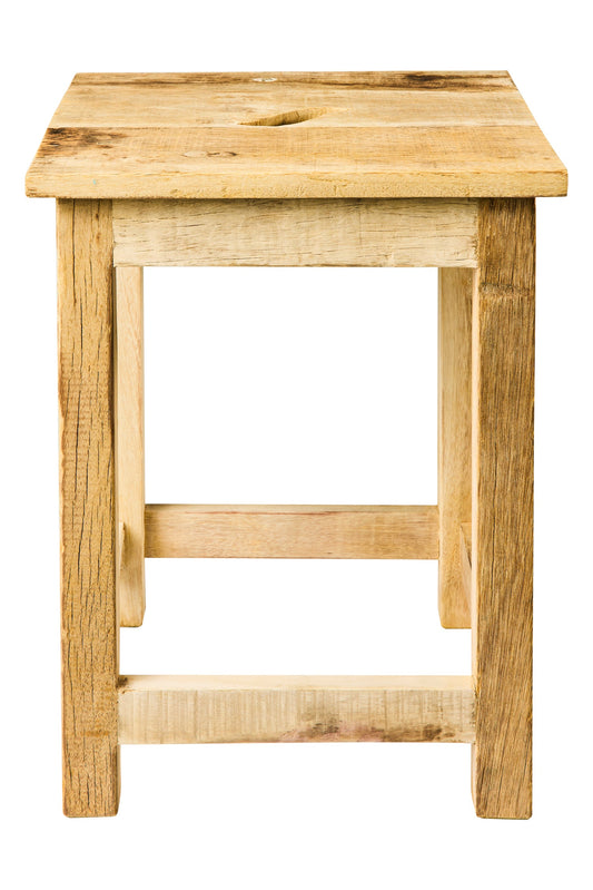 Riciclare - Sgabello Legno Chiaro