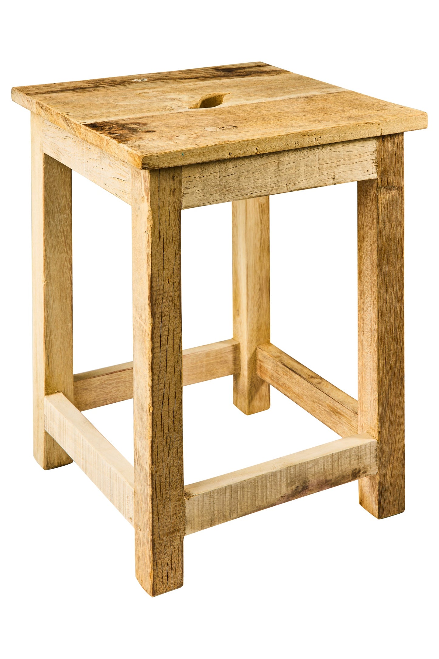 Riciclare - Sgabello Legno Chiaro