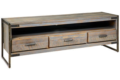 Leicester - Porta Tv 3 Cassetti Grigio