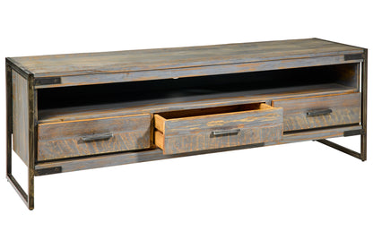 Leicester - Porta Tv 3 Cassetti Grigio