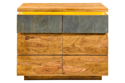 Superiore - Mobile 2 Sportelli 2 Cassetti Con LED